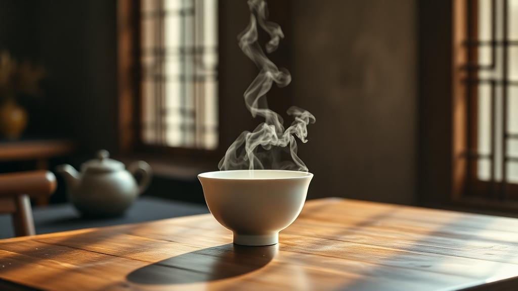 月记窑·白瓷盖碗·茶室短片